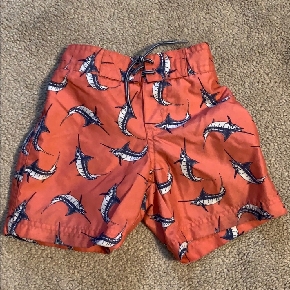 Janie and Jack Boys EUC Swim Trunks 6-12 M
